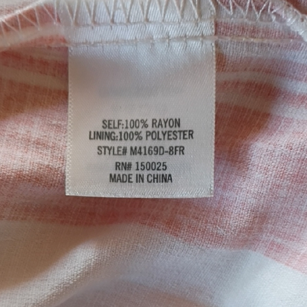 HARPER Women's Pink and White Striped Maxi Dress Size S - Picture 9 of 10